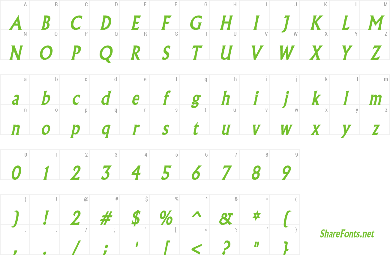 Font Flair Condensed preview